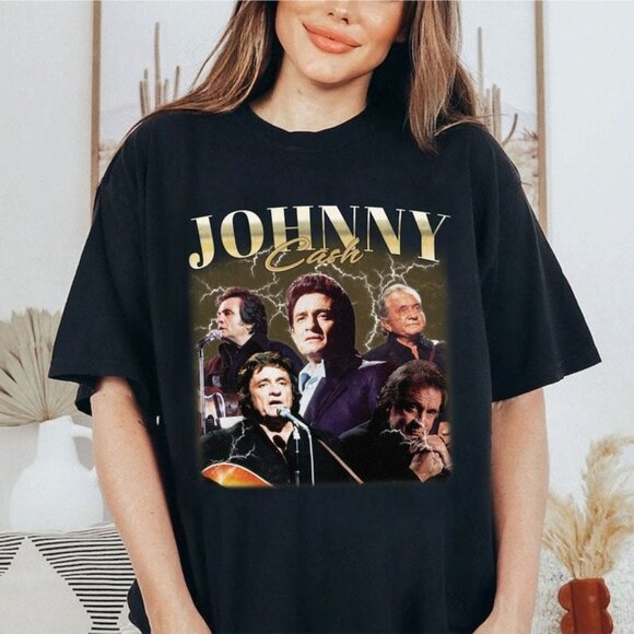 Lignu Other - Johnny Cash Vintage Shirt, Country Music T-Shirt, Johnny Cash Tour Shirt